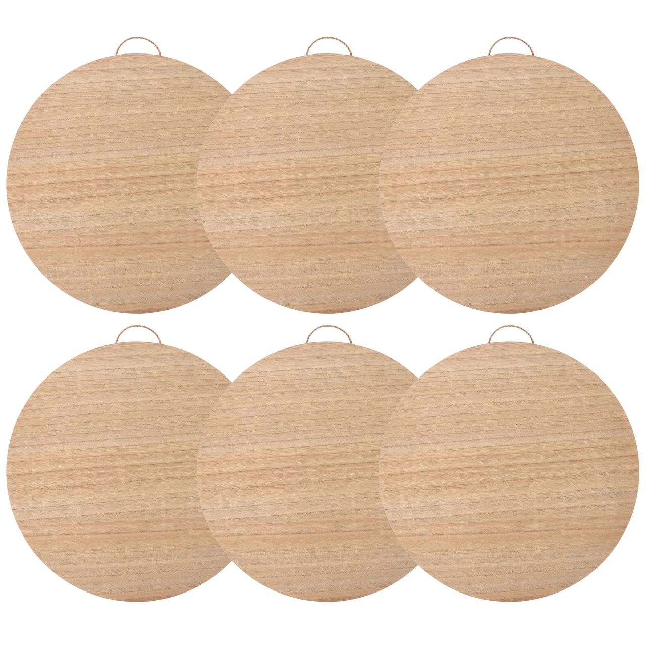 6 Pack: 18&#x22; Unfinished Round Plaque by Make Market&#xAE;